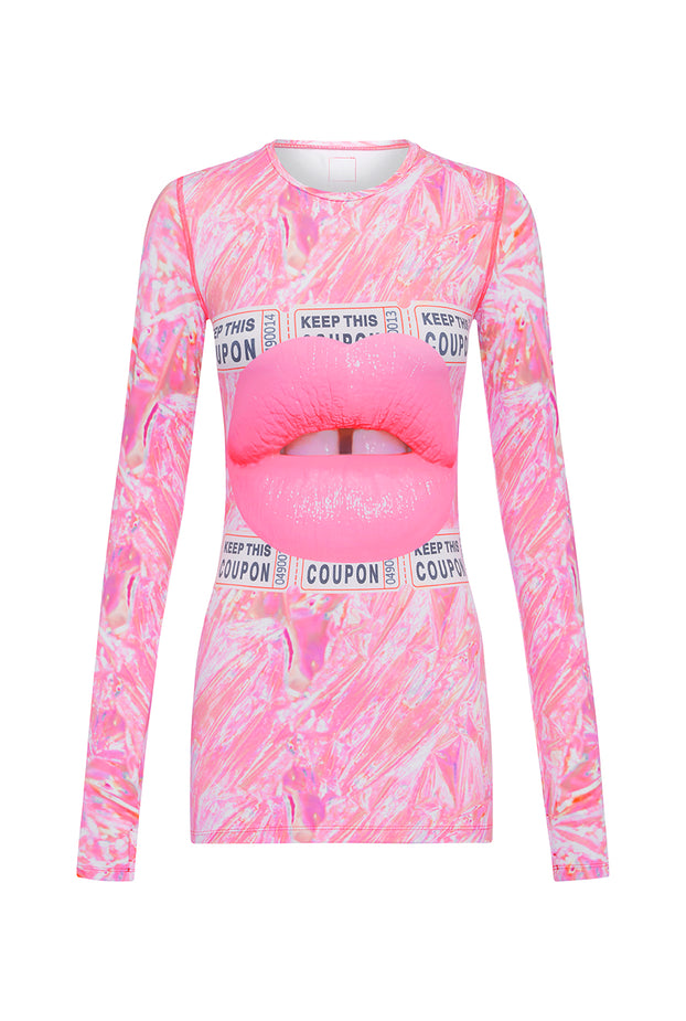 LYCRA LONG SLEEVE TOP - KISSING BOOTH